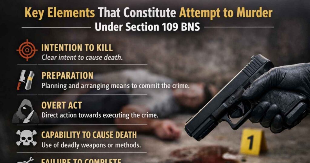 Key Elements That Constitute Attempt to Murder Under Section 109 BNS