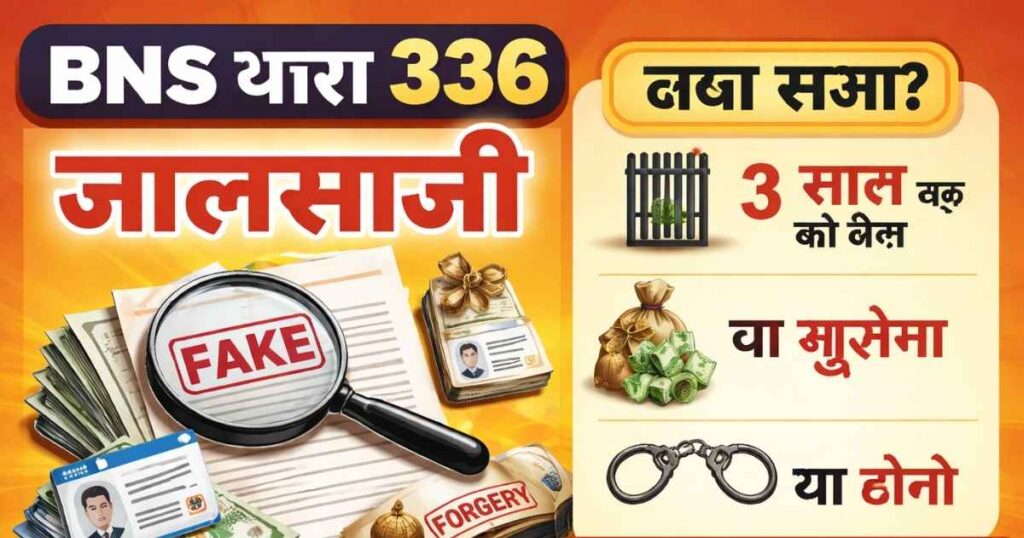 BNS Section 336 Forgery in Hindi