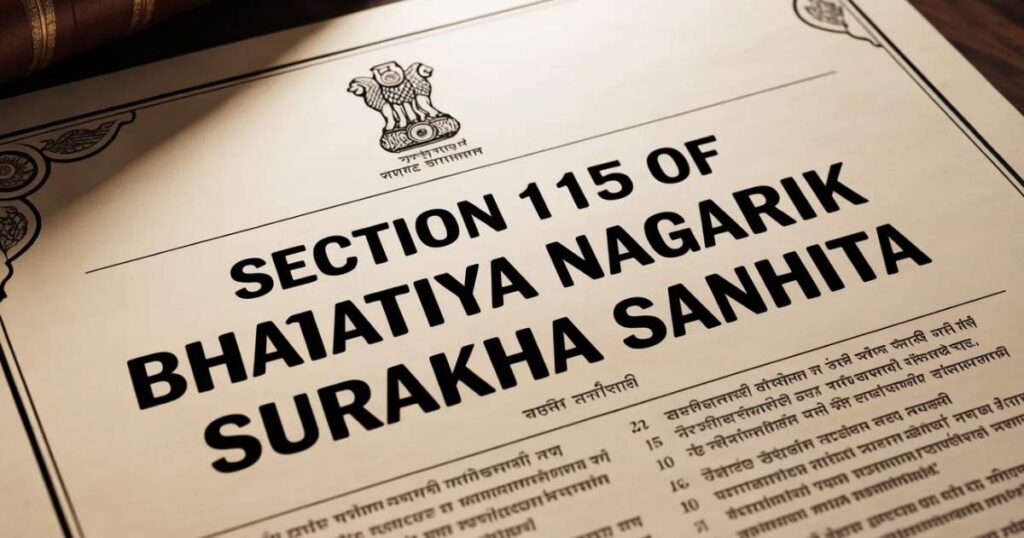 Section 115 of Bharatiya Nagarik Suraksha Sanhita